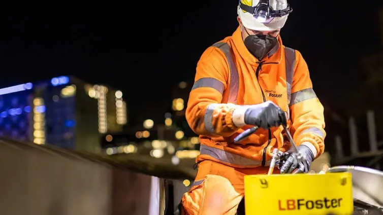 L.B. Foster rail worker.